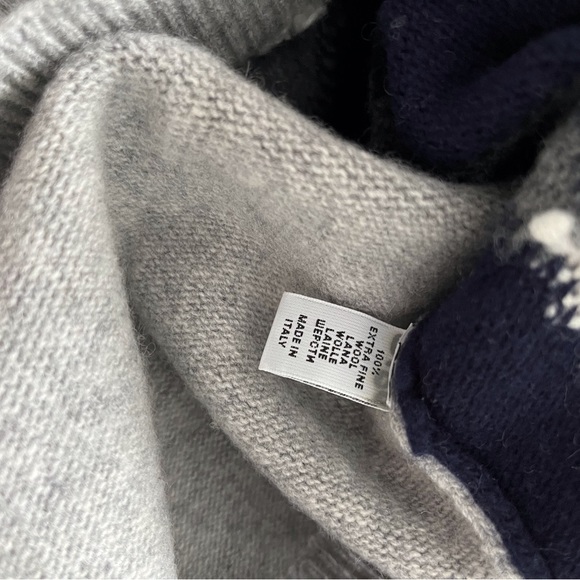 Ballantyne - sz 50 (m/L) - navy, burgundy, grey cardigan - Picture 4 of 4